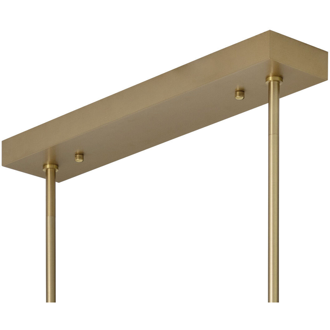 Hestia LED 70 inch Matte Black / Gold / Brushed Gold Chandelier Ceiling Light, Large